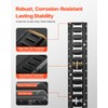 VEVOR E-Track Tie-Down Rail Kit, 5' E Tracks Set, 16Pcs