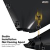 iBorn Bird Feeder Squirrel Guard, Chew-Proof PC Oversize Squirrel Baffle