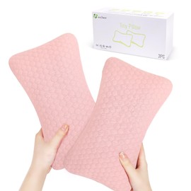 vocheer Piccoli cuscini per dormire, 28 x 17,8 cm, mini cuscino da viaggio, piccoli cuscini per collo, polso, lombare e ginocchio, cuscino per animali domestici, in cotone, lavabile in lavatrice, rosa