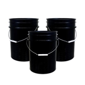 5 Gallon Bucket Only | Made in USA | Food Grade | Durable 90 Mil All Purpose Pail | BPA Free | Premium HPDE | Easy Stack and Store | Lids Not Included (Green, 1)