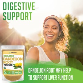 XPRS Nutra Organic Dandelion Root Powder - Vegan Friendly Antioxidant Power for Liver Support - Dandelion Root for Tea and Beverages - Immune Boosting Dandelion Powder (16 Ounce)