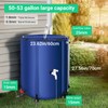 FAMIROSA 50 Gallon / 200L Collapsible Rain Barrel, Foldable PVC