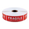 EPS Fragile - Handle with Care Shipping Stickers, 1"x3", 1000
