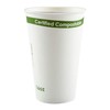 CiboWares 16 Ounce Paperboard Compostable Cup with PLA Lining, Case