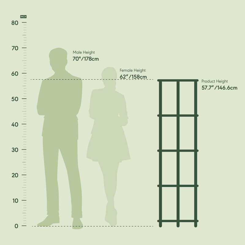 Furinno Furinno Turn-N-Tube 5 Tier Corner Display Rack Multipurpose Shelving