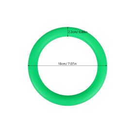 UPKOCH 5pcs Yoga Ball Fixing Rings - Green Plastic Ball Stand for Basketball, Football, Gym Ball, Exercise Ball, 18cm Diameter, Stable and Portable for Home, Office, Gym Use