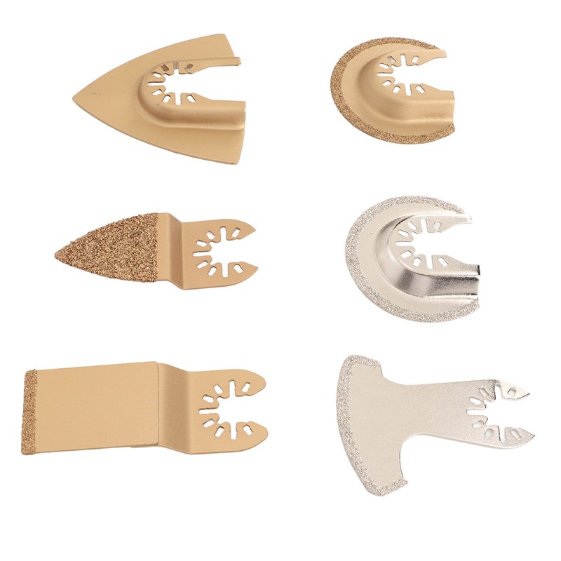 6PCS Oscillating Saw Blade Set Diamond Cemented Carbide Wear Resistance