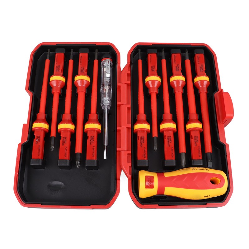 Premium Insulated Screwdrivers Set Insulated Professional Electricians Slotted Crossed Screwdriver