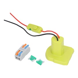 Battery Adapter Over Current Protection Tight Hold Lithium Battery Converter with 30A Fuse for Ryobi One + 18v