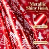 Red Christmas Wrapping Paper Roll for Holiday Gifts – Shiny