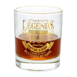 Pavilion Gift Company - 1985-8 Oz Old Fashioned Rocks Glass Drinkware Cup Birthday Milestone Party Birth Year