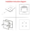 Smart Touch Light Switch with LED Backlight, Black, 1 Gang