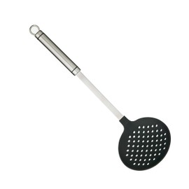 KitchenCraft Professional Skimmer Spoon with Plastic Head, Stainless Steel,Silver/Black,37 cm