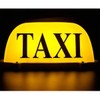 ABUKALIXIN USB Rechargeable LED Car TAXI Sign Top Light Yellow