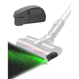 Kwistq Vacuum Cleaner Dust Display Lamp Suitable for Dyson Shark Bissell, Captures Hidden Dust & Pet Hair with Green LED Illuminate Attachment, Upgrade Vacuum Cleaner Accessories