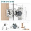 10 Pack 3/4" Overlay 3D Soft Close Hinges for Face