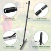 77'' Bow Rake ，17 Tines Metal Head Rakes with Stainless