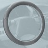 FH Group Universal Fit Perforated Genuine Leather Solid Gray Steering