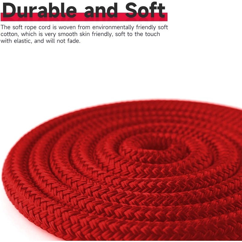 TNTAIAHL Soft Cotton Rope - 2 Pack 10M/32Ft Cotton Cord