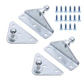 LC LICTOP 10mm Ball Stud Mount for Gas Spring Shock Mounting Kit Includes 2Pcs L Type and 2Pcs Flat Type Car Air Strut Lift Bracket Shock Absorber Accessories Galvanized