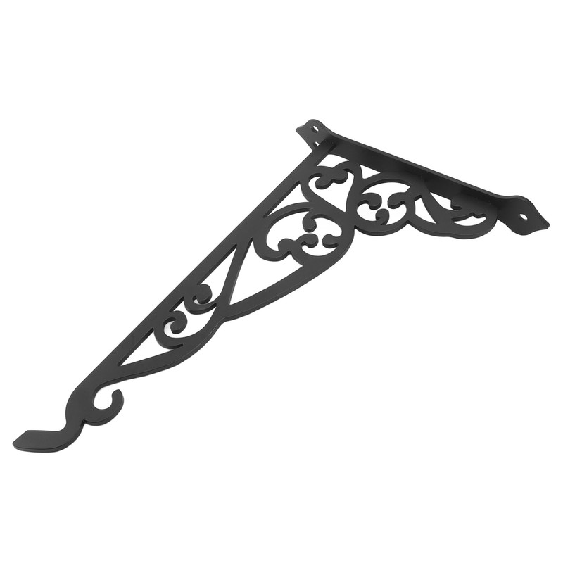 Outdoor Hanging Bracket Black Iron Multifunctional Decorative Plant Hanger for