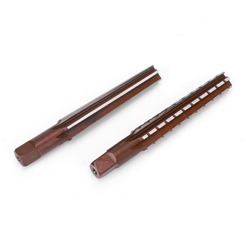 2PCS Rough Fine Morse Taper Reamer High Carbon Steel Straight