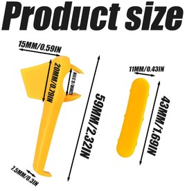 Quweiz 6 Sets Tire Changer Plastic Insert, Wheel Rim Edge Protector Tool, Tire Demount Head, Tire Machine Accessories