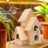 Lyfreen DIY Bird Houses for Outside Pine Wooden Bird House
