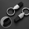 Pack of 2 Black Car Key Chain, Creative Minimalist Key