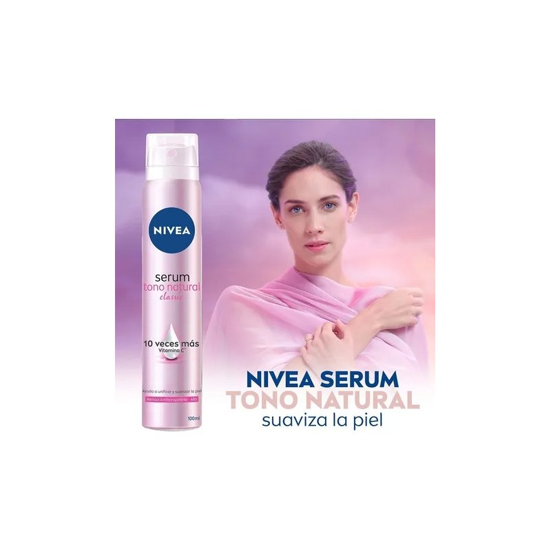 Desodorante Serum Tono Natural Classic Aerosol 100ml Nivea