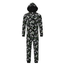 ThePyjamaFactory Boys I Paused My Game To Be Here Fleece Gaming Sleepsuit (15-16 Years) Black