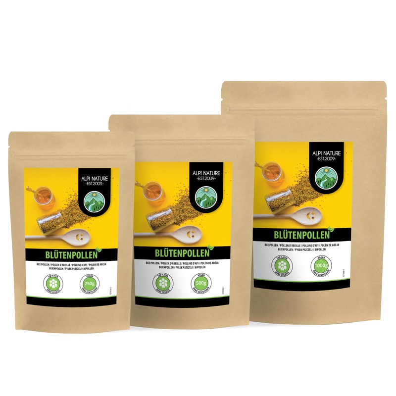 Flower pollen (500 g), bee pollen natural from multicolour pollen,