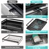 MERRYBOX Dish Drying Rack Large Capacity 2 Tier Dish Drying