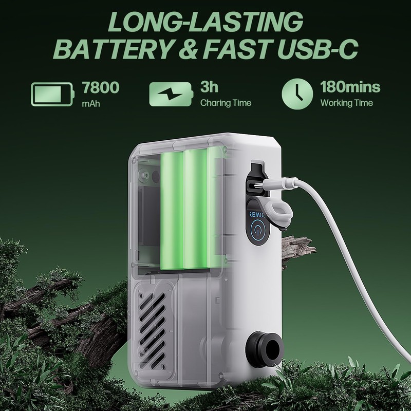IGRL Portable Shower for Camping, Powerful 10L/Min Water Flow, Rechargeable