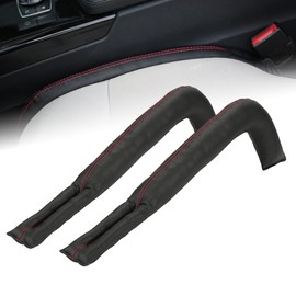 Car Seat Gap Filler，LOSHARP Car clearance cushion, general purpose center now tool gap premium specification car accessories Toyota/Suzuki/Honda etc. 2PCS and Slide Free Pad/Black
