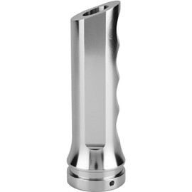 Cubierta del freno de mano, Universal Auto Car Aleación de aluminio Cubierta del freno de mano Protector de la manija Funda del freno de mano(Plata)