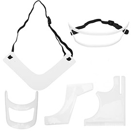 Sonew Juego de 5 Herramientas para Modelar la Barba para Hombres, Plantilla de Barba