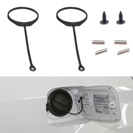 Pack of 2 Car Fuel Cap Rubber Band with Pin and Buckle, Car Fuel Tank Cover Line, Fuel Cap Holding Strap, Fuel Cap Rubber Band, Fuel Cap Rubber Cable Wire Compatible