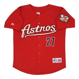 Majestic Jose Altuve 2012 Houston Astros Alternate Brick Red Men's Jersey w/ Team Patch - XL