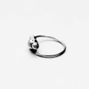 Willys Jewellery Piercing Ring 925 Sterling Silver Thin Hoop Ear