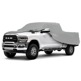 CarCovers Weatherproof Truck Cover & Warranty Compatible with Dodge 2009-2024 Ram 3500 Mega Cab~6.3 with Camper Shell- Outdoor Cover Theft Cable Lock Truck Accessories Better Than Waterproof
