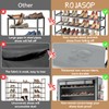 ROJASOP Shoe Rack with Covers, Stackable 10 Tier Tall Shoe