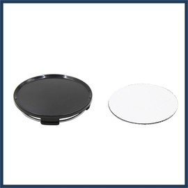 INFINAUTO 4pcs Black Carbon Fiber Pattern 63mm Dia 4 Clips Wheel Tyre Center Hub Caps Covers Protector for Cars Stylish Design