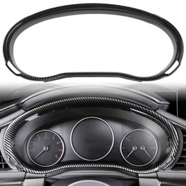 ANFOKAS for Mazda 3 CX-30 2025 2024 2023 2022 2021 2020 Accessories Sporty Auto Dashboard Cover Trim Screen Display Frame -Carbon Fiber Style
