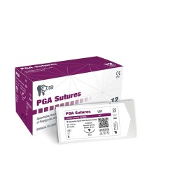 DSI PGA  Surgical Suture Emergency First Aid Home Wound Treating 12 pcs, DS-PGA20