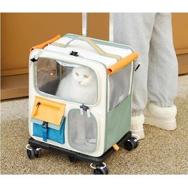 Pets baggage - cat baggage - dog baggage - pets backpack - dog backpack - cat backpack -  Airline Approved Pet Carrier with Extra Room -Expandable Premium Pet Carrier on Wheels - Double-Sided Rolling Carrier for Dogs and Cats - Soft Lined and Expandable!