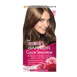Garnier Color Sensation Brown Hair Dye Permanent 6.0 Precious Light Brown (Packaging may vary)