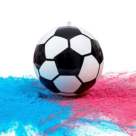 1 Set Gender Reveal Soccer Ball Powder Smoke, Boy or Girl Large Bag of Blue and Pink Powder, for Baby Gender Reveal Party Decoration Outdoor Game Props