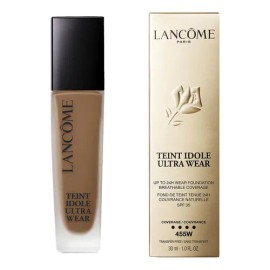 Lancôme Teint Idole Ultra Wear – Base de Maquillaje Mate, Cobertura Completa y Transpirable, Acabado Mate Natural, con Vitamina E, Ácido Hialurónico, 