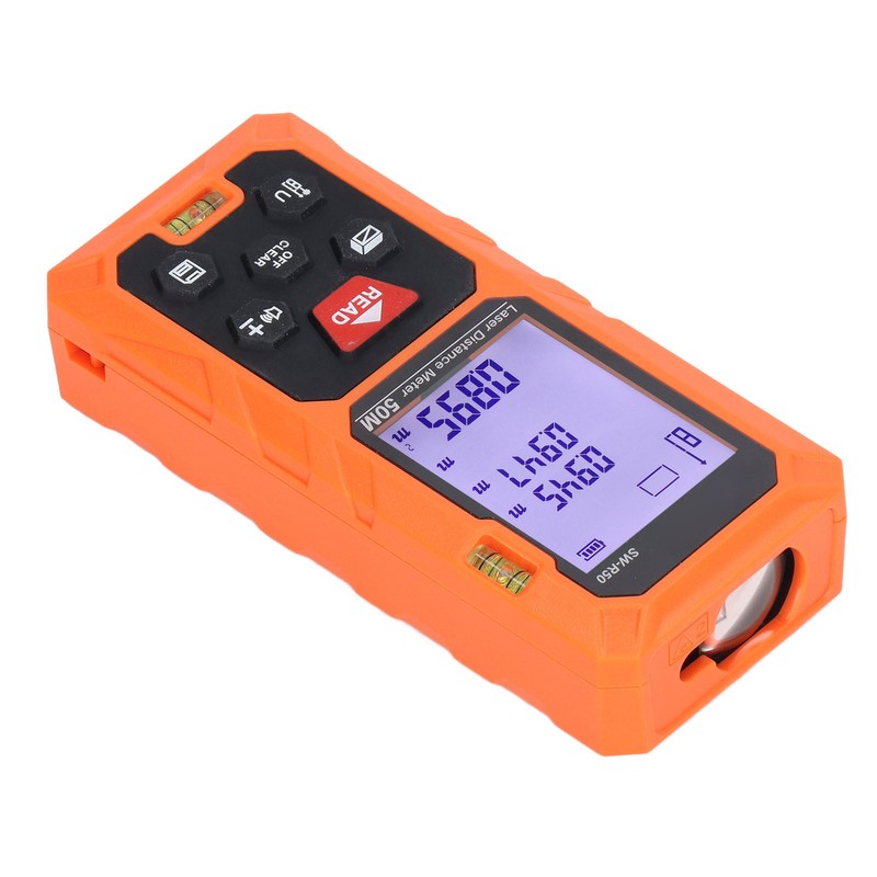 Handheld Laser Distance Meter High Accuracy Double Sensing Holes Digital